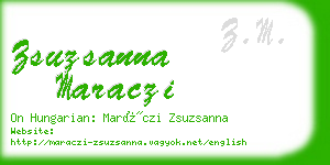 zsuzsanna maraczi business card